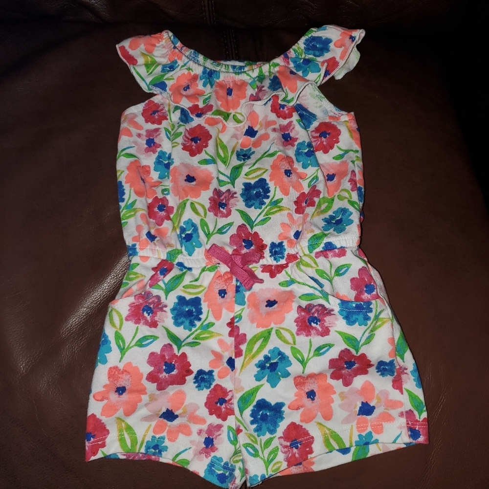Girls 3T Summer Floral Romper